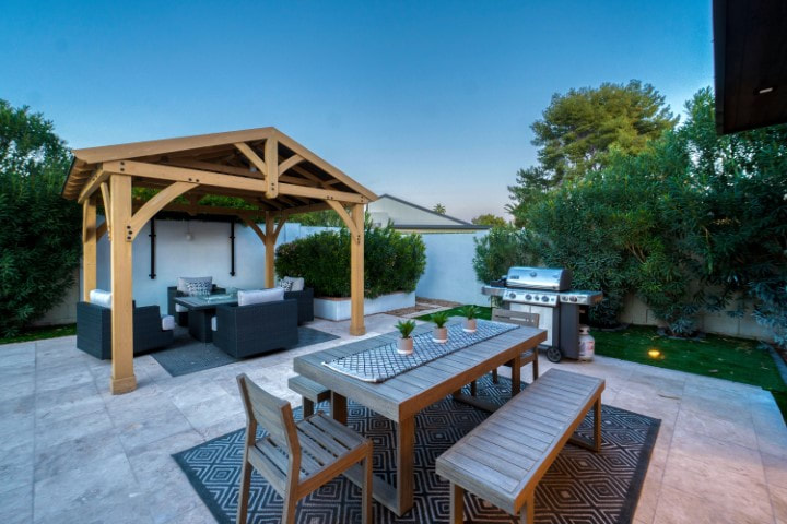 Outdoor concrete patio in Mount Airy, NC.